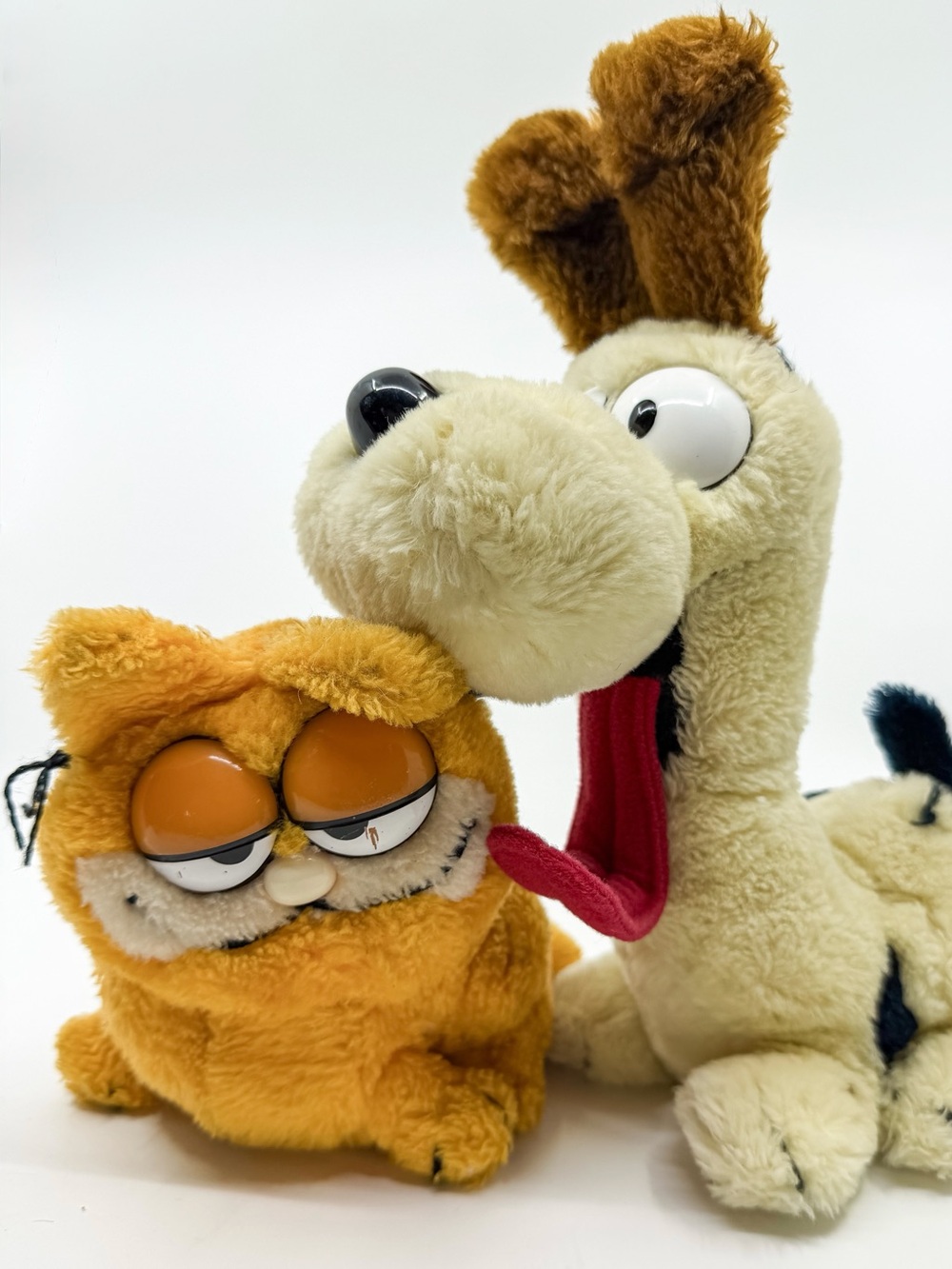 Vintage Dakin Garfield & Odie Plush Pair 1980s Korea Cartoon Collectible